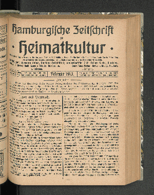 Vorschaubild von [[Hamburgische Zeitschrift für Heimatkultur]]