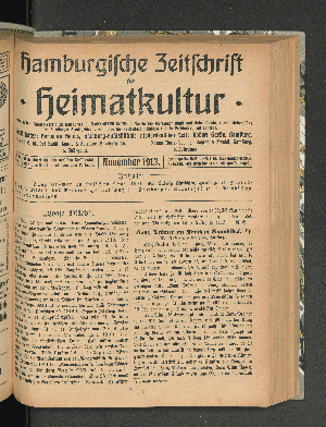 Vorschaubild von [[Hamburgische Zeitschrift für Heimatkultur]]