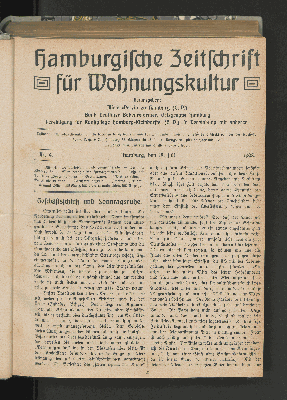 Vorschaubild von [[Hamburgische Zeitschrift für Wohnungskultur]]