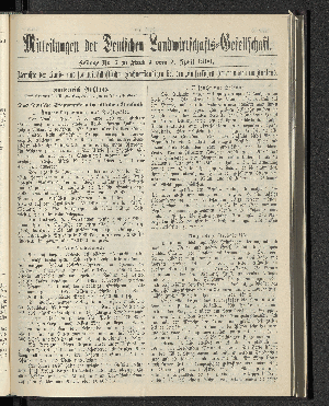 Vorschaubild von Beilage Nr. 7 zu Stück 7 vom 7. April 1900.