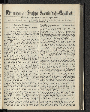 Vorschaubild von Beilage Nr. 8 zu Stück 8 vom 14. April 1900.