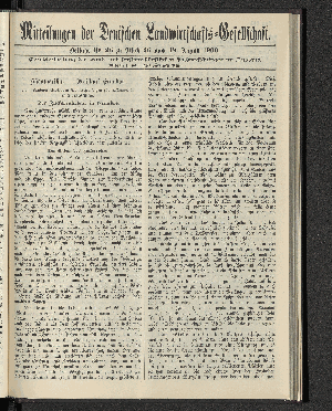 Vorschaubild von Beilage Nr. 26 zu Stück 26 vom 18. August 1900.