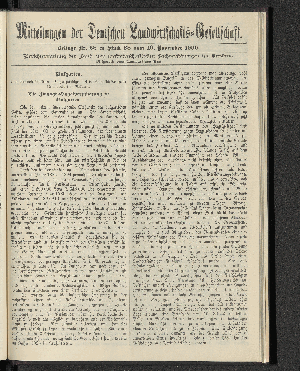 Vorschaubild von Beilage Nr. 38 zu Stück 38 vom 10. November 1900.