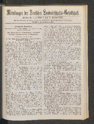Vorschaubild von Beilage Nr. 1 zu Stück 1 vom 5. Januar 1901.