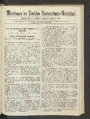 Vorschaubild von Beilage Nr. 2 zu Stück 2 vom 12. Januar 1901.