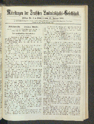 Vorschaubild von Beilage Nr. 4 zu Stück 4 vom 26. Januar 1901.