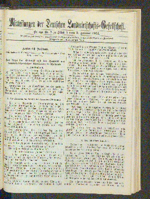 Vorschaubild von Beilage Nr. 5 zu Stück 5 vom 2. Februar 1901.