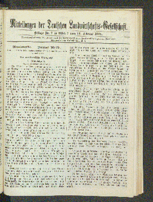 Vorschaubild von Beilage Nr. 7 zu Stück 7 vom 16. Februar 1901.