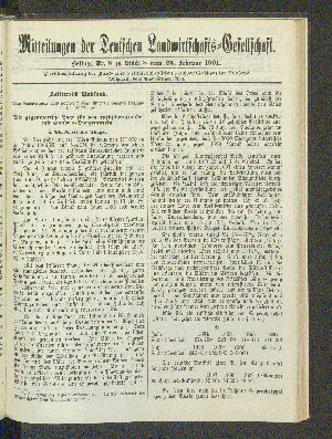 Vorschaubild von Beilage Nr. 8 zu Stück 8 vom 23. Februar 1901.