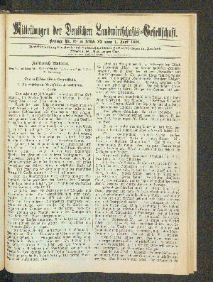 Vorschaubild von Beilage Nr. 19 zu Stück 22 vom 1. Juni 1901.