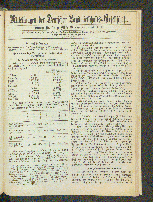 Vorschaubild von Beilage Nr. 22 zu Stück 25 vom 22. Juni 1901.