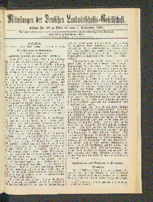 Vorschaubild von Beilage Nr. 29 zu Stück 36 vom 7. September 1901.