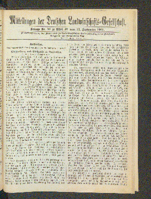 Vorschaubild von Beilage Nr. 30 zu Stück 37 vom 14. September 1901.