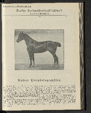 Vorschaubild von Beilage zu Stück 34 der „Mitt. der D.L.S.", 1905.