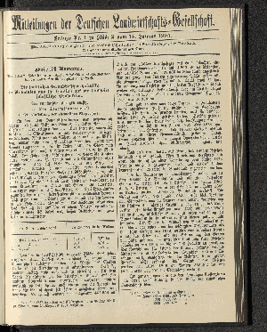 Vorschaubild von Beilage Nr. 1 zu Stück 2 vom 14. Januar 1905.