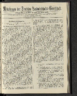 Vorschaubild von Beilage Nr. 9 zu Stück 16 vom 22. April 1905.
