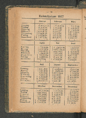 Vorschaubild von Kalendarium 1937