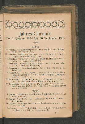 Vorschaubild von Jahres-Chronik vom 1. Oktober 1934 bis 30. September 1935