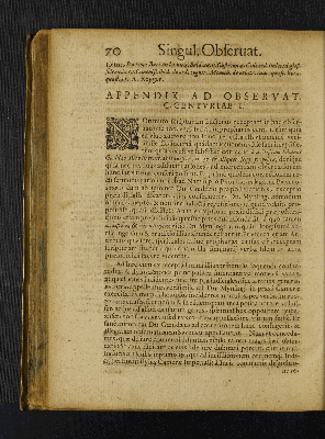 Vorschaubild von Appendix ad Observat. C. Centuriae I.