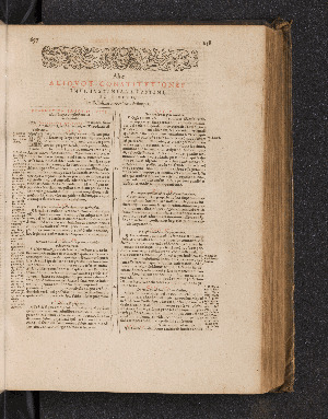 Vorschaubild von Aliae Aliquot Constitutiones