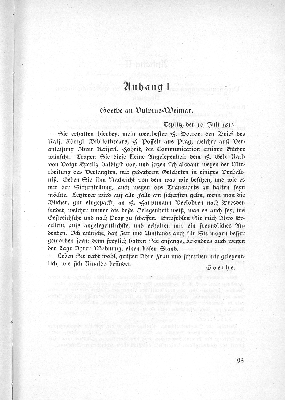 Vorschaubild von Anhang I Goethe an Vulpius-Weimar.
