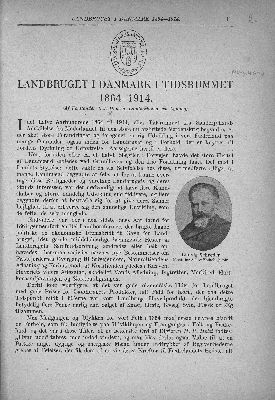 Vorschaubild von Landbruget i Danmark i tidsrummet 1864 - 1914