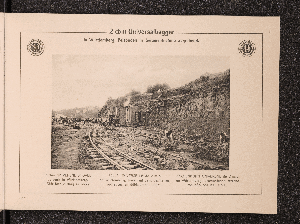 Vorschaubild von 2 cbm Universalbagger, in Württemberg, Felsboden in Seitenentnahme abgrabend.
