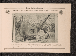 Vorschaubild von 1 cbm Universalbagger, im Kalksteinbruch einer Hannoverschen Zementfabrik, 0,5 cbm Kippwagen direkt beladend.