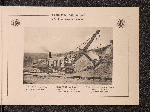 Vorschaubild von 3 cbm Eisenbahnbagger, in Sand und Kiesboden arbeitend.