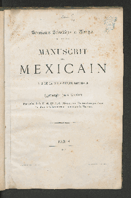 Vorschaubild von Manuscrit dit mexicain No 2 de la Bibliothèque Impériale photographié (sans réduction)