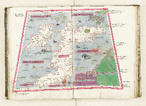 Vorschaubild von Prima Europe Tabula insulas britannicas continet cum ceteris insulis que circa ipsas sunt
