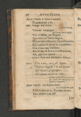 Vorschaubild von [Hadrianus in Sirien ein Singespiel welches auf allergnädigsten Befehl Sr. Königl. Majest. von Preussen auf der Hof-Schaubühne zu Berlin soll aufgeführet werden]