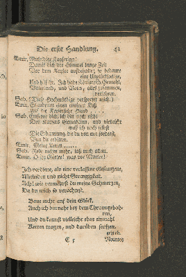 Vorschaubild von [Hadrianus in Sirien ein Singespiel welches auf allergnädigsten Befehl Sr. Königl. Majest. von Preussen auf der Hof-Schaubühne zu Berlin soll aufgeführet werden]