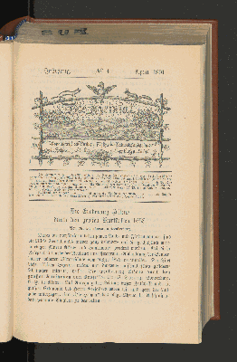 Vorschaubild von 1. Jahrgang. No. 4. April 1891.