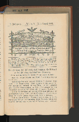 Vorschaubild von 1. Jahrgang. No. 7 u. 8. Juli=August  1891.