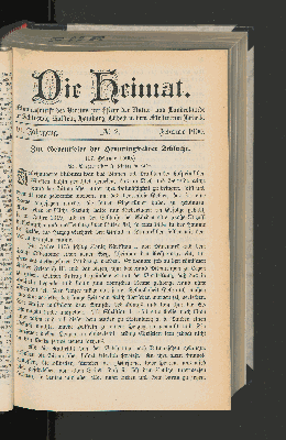 Vorschaubild von 10. Jahrgang. No. 2. Februar 1900.