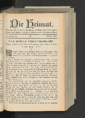 Vorschaubild von 10. Jahrgang. No. 4. April 1900.