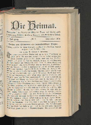 Vorschaubild von 10. Jahrgang. No. 9. September 1900.