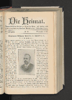 Vorschaubild von 10. Jahrgang. No. 11. November 1900.