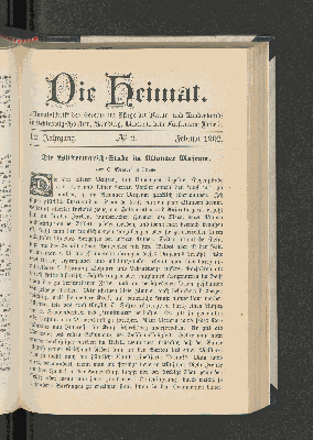 Vorschaubild von 12. Jahrgang. No. 2. Februar 1902.