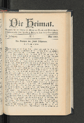 Vorschaubild von 12. Jahrgang. No. 5. Mai 1902.