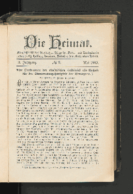 Vorschaubild von 13. Jahrgang. No. 5. Mai 1903.