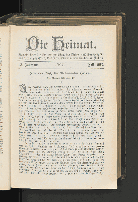 Vorschaubild von 13. Jahrgang. No. 7. Juli 1903.