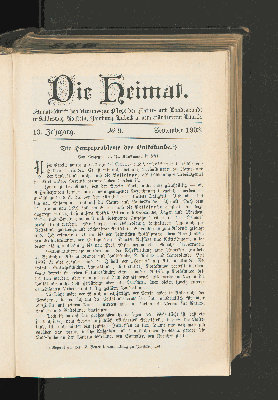 Vorschaubild von 13. Jahrgang. No. 9. September 1903.