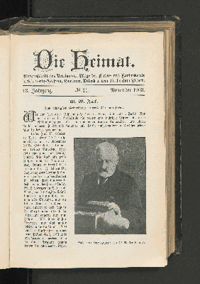 Vorschaubild von 13. Jahrgang. No. 11. November 1903.