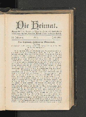 Vorschaubild von 14. Jahrgang. No. 7. Juli 1904.