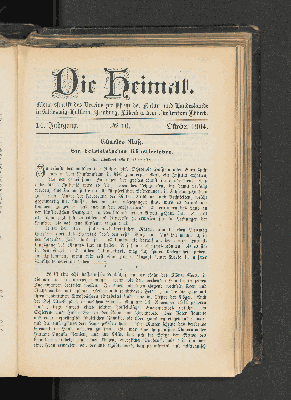 Vorschaubild von 14. Jahrgang. No. 10. Oktober 1904.