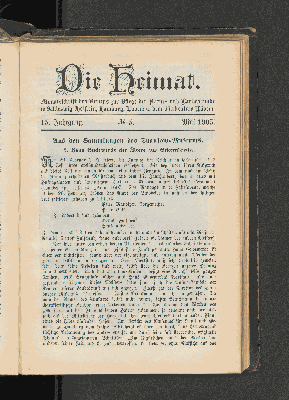 Vorschaubild von 15. Jahrgang. No. 5. Mai 1905.