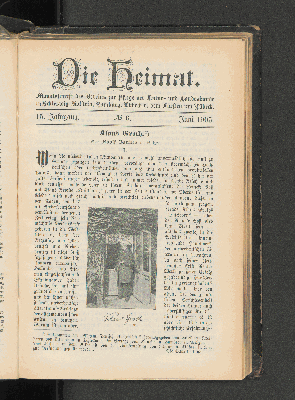 Vorschaubild von 15. Jahrgang. No. 6. Juni 1905.