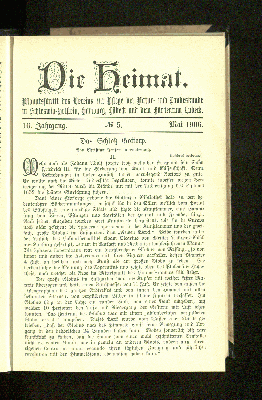 Vorschaubild von 16. Jahrgang. No. 5. Mai 1906.